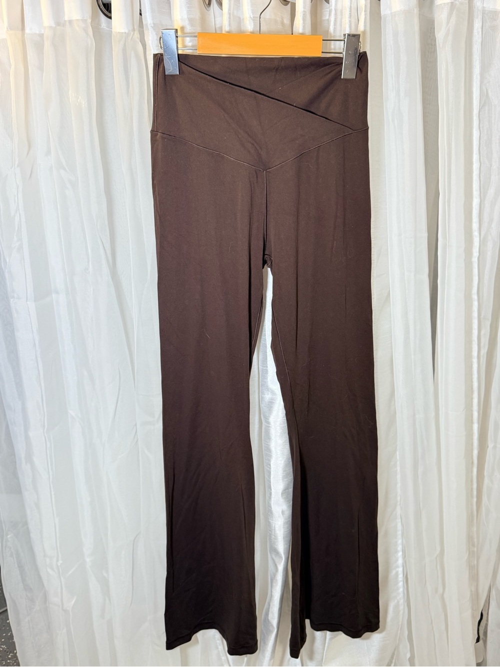 aerie High-Rise Wide-Leg Yoga Pants in Brown